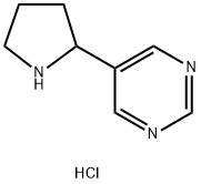 5-Pyrrolidin-2-ylpyrimidine dihydrochloride 구조식 이미지