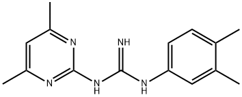 N-(3,4-Dimethylphenyl)-N'-(4,6-dimethylpyrimidin-2-yl)guanidine 구조식 이미지
