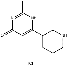 2-Methyl-6-piperidin-3-yl-pyrimidin-4-ol dihydrochloride 구조식 이미지