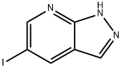 5-요오도-1H-피라졸로[3,4-b]피리딘 구조식 이미지