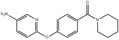6-[4-(Piperidin-1-ylcarbonyl)-phenoxy]pyridin-3-amine Structure