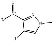 4-요오도-1-메틸-3-니트로-1H-피라졸 구조식 이미지