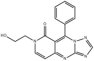 7-(2-Hydroxyethyl)-9-phenylpyrido[4,3-d]-[1,2,4]triazolo[1,5-a]pyrimidin-8(7H)-one Structure