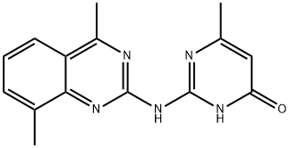 2-[(4,8-Dimethylquinazolin-2-yl)amino]-6-methylpyrimidin-4(3H)-one Structure