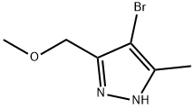 4-Bromo-3-(methoxymethyl)-5-methyl-1H-pyrazole Structure
