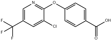 4-{[3-Chloro-5-(trifluoromethyl)-pyridin-2-yl]oxy}benzoic acid 구조식 이미지