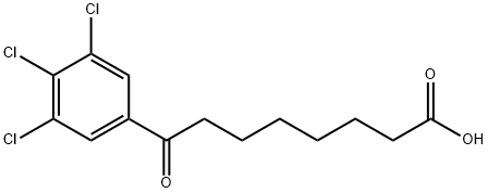 8-(3,4,5-Trichlorophenyl)-8-oxooctanoic acid Structure