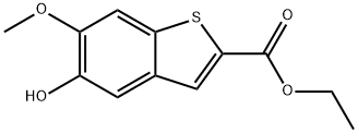 Ethyl 5-hydroxy-6-methoxy-1-benzothiophene-2-carboxylate 구조식 이미지