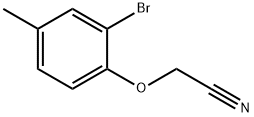 (2-Bromo-4-methylphenoxy)acetonitrile 구조식 이미지