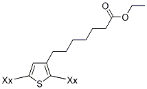 POLY[3-(ETHYL-7-HEPTANOATE)THIOPHENE2,5-DIYL] 구조식 이미지