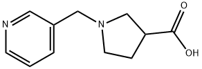 1-(PYRIDIN-3-YLMETHYL)PYRROLIDINE-3-CARBOXYLICACID Structure