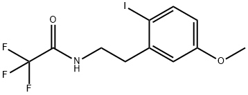 2,2,2-TRIFLUORO-N-[2-(2-IODO-5-METHOXYPHENYL)ETHYL]ACETAMIDE 구조식 이미지