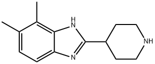 6,7-DIMETHYL-2-PIPERIDIN-4-YL-1H-BENZIMIDAZOLE 구조식 이미지