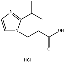 3-(2-ISOPROPYL-IMIDAZOL-1-YL)-PROPIONIC ACIDHYDROCHLORIDE Structure