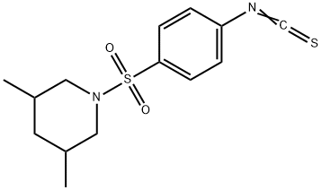 1-[(4-ISOTHIOCYANATOPHENYL)SULFONYL]-3,5-DIMETHYLPIPERIDINE Structure