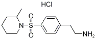 2-[4-(2-METHYL-PIPERIDINE-1-SULFONYL)-PHENYL]-ETHYLAMINE HYDROCHLORIDE 구조식 이미지