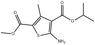 4-ISOPROPYL 2-METHYL 5-AMINO-3-METHYLTHIOPHENE-2,4-DICARBOXYLATE 구조식 이미지