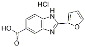 2-FURAN-2-YL-1H-BENZOIMIDAZOLE-5-CARBOXYLIC ACIDHYDROCHLORIDE 구조식 이미지