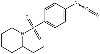 2-ETHYL-1-[(4-ISOTHIOCYANATOPHENYL)SULFONYL]PIPERIDINE 구조식 이미지