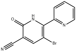 5-bromo-2-oxo-6-(2-pyridinyl)-1,2-dihydro-3-pyridinecarbonitrile Structure