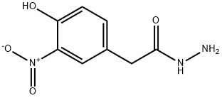 2-(4-hydroxy-3-nitrophenyl)acetohydrazide 구조식 이미지