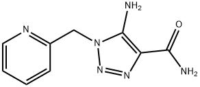 5-amino-1-(2-pyridinylmethyl)-1H-1,2,3-triazole-4-carboxamide Structure