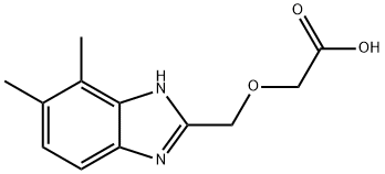 [(4,5-Dimethyl-1H-benzimidazol-2-yl)methoxy]-acetic acid Structure