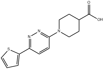 1-(6-Thien-2-ylpyridazin-3-yl)piperidine-4-carboxylic acid Structure