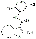 2-Amino-N-(2,5-dichlorophenyl)-5,6,7,8-tetrahydro-4H-cyclohepta[b]thiophene-3-car 구조식 이미지