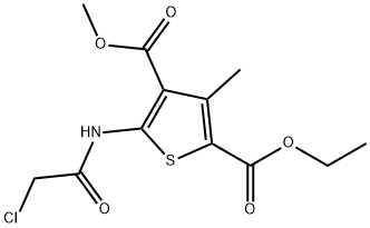 2-Ethyl 4-methyl 5-[(chloroacetyl)amino]-3-methylthiophene-2,4-dicarboxylate Structure