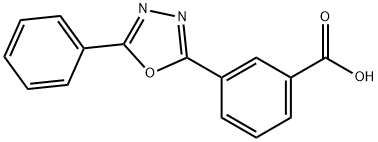 3-(5-Phenyl-1,3,4-oxadiazol-2-yl)benzoic acid Structure