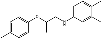 3,4-Dimethyl-N-[2-(4-methylphenoxy)propyl]aniline Structure