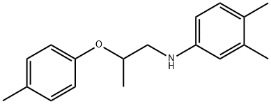 3,4-Dimethyl-N-[2-(4-methylphenoxy)propyl]aniline 구조식 이미지