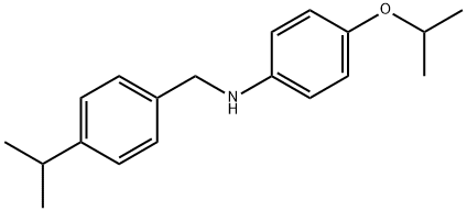 4-Isopropoxy-N-(4-isopropylbenzyl)aniline 구조식 이미지