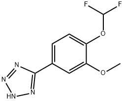 5-[4-(Difluoromethoxy)-3-methoxyphenyl]-1H-tetrazole Structure