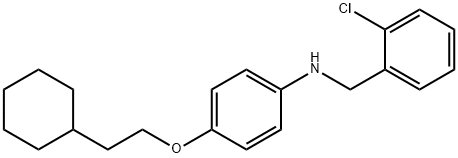 N-(2-Chlorobenzyl)-4-(2-cyclohexylethoxy)aniline Structure