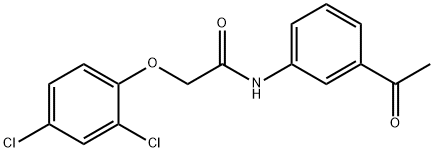 N-(3-Acetylphenyl)-2-(2,4-dichlorophenoxy)-acetamide Structure