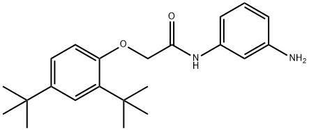 N-(3-Aminophenyl)-2-[2,4-di(tert-butyl)phenoxy]-acetamide 구조식 이미지