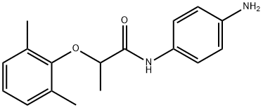 N-(4-Aminophenyl)-2-(2,6-dimethylphenoxy)-propanamide 구조식 이미지