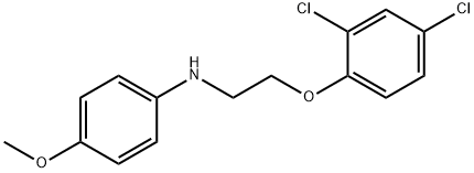 N-[2-(2,4-Dichlorophenoxy)ethyl]-4-methoxyaniline 구조식 이미지