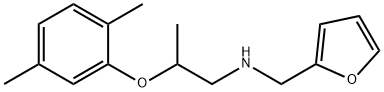 N-[2-(2,5-Dimethylphenoxy)propyl]-N-(2-furylmethyl)amine Structure