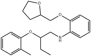 N-[2-(2-Methylphenoxy)butyl]-2-(tetrahydro-2-furanylmethoxy)aniline Structure