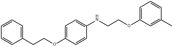 N-[2-(3-Methylphenoxy)ethyl]-4-(phenethyloxy)-aniline Structure