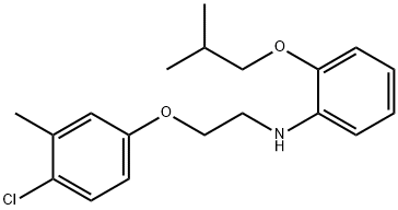 N-[2-(4-Chloro-3-methylphenoxy)ethyl]-2-isobutoxyaniline 구조식 이미지