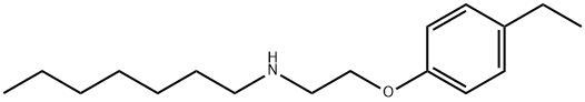 N-[2-(4-Ethylphenoxy)ethyl]-1-heptanamine Structure