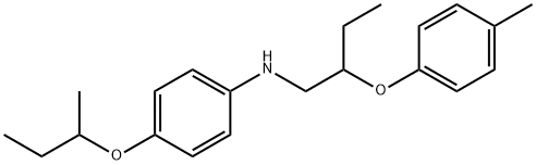 N-[4-(sec-Butoxy)phenyl]-N-[2-(4-methylphenoxy)-butyl]amine Structure