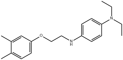 N1-[2-(3,4-dimethylphenoxy)ethyl]-N4,N4-diethyl-1,4-benzenediamine 구조식 이미지