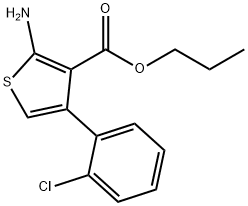 Propyl 2-amino-4-(2-chlorophenyl)thiophene-3-carboxylate Structure