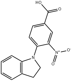 4-(2,3-dihydro-1H-indol-1-yl)-3-nitrobenzoic acid Structure