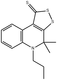 4,4-dimethyl-5-propyl-4,5-dihydro-1H-[1,2]dithiolo[3,4-c]quinoline-1-thione 구조식 이미지